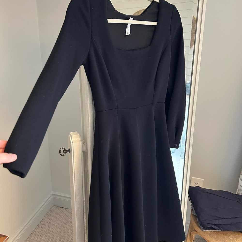 Audrey Hepburn style flared dress.